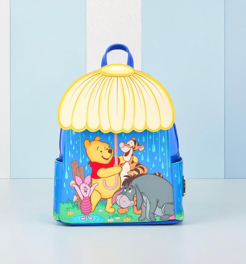 Load image into Gallery viewer, Loungefly Disney Winnie the Pooh Rainy Umbrella Scene Mini Backpack - LF Lovers
