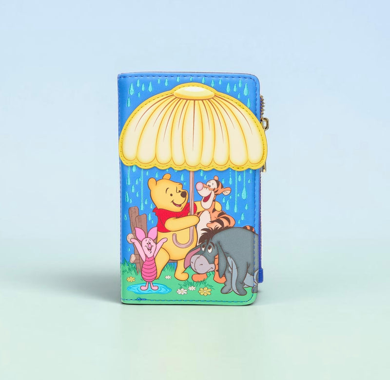 Load image into Gallery viewer, Loungefly Disney Winnie the Pooh Rainy Umbrella Scene Wallet - LF Lovers
