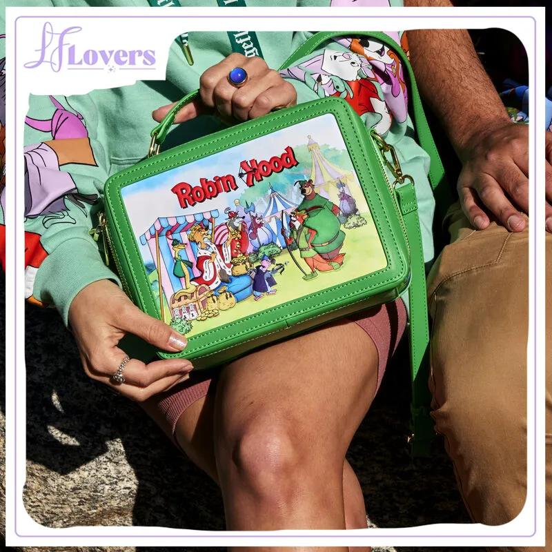Load image into Gallery viewer, Loungefly Disney Robin Hood Lunchbox Crossbody Bag
