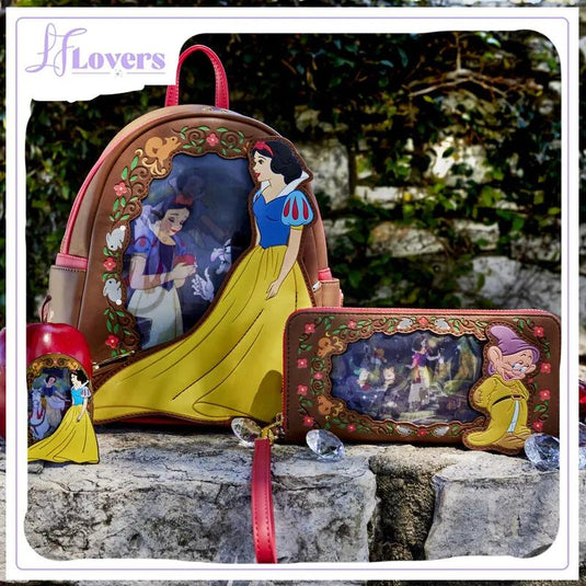 Loungefly Disney Snow White Lenticular Princess Series Mini Backpack