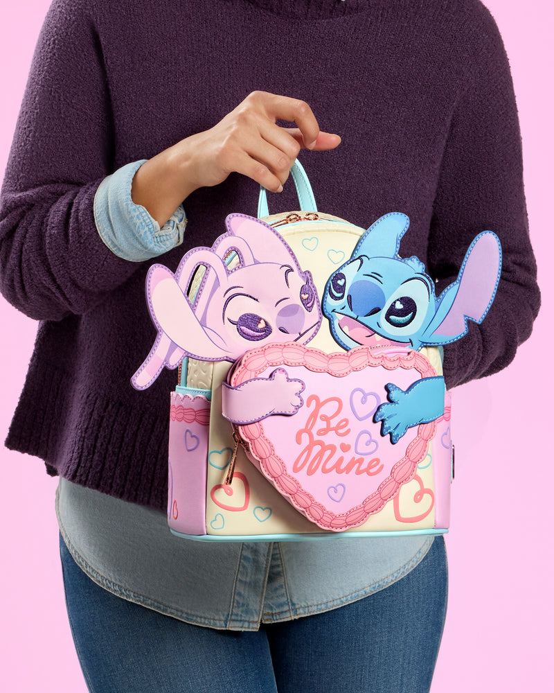 Load image into Gallery viewer, Loungefly Disney Lilo &amp; Stitch Be Mine Mini Backpack
