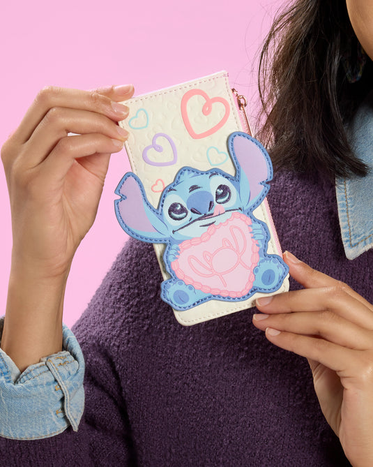 Loungefly Disney Lilo & Stitch Be Mine Large Card Holder
