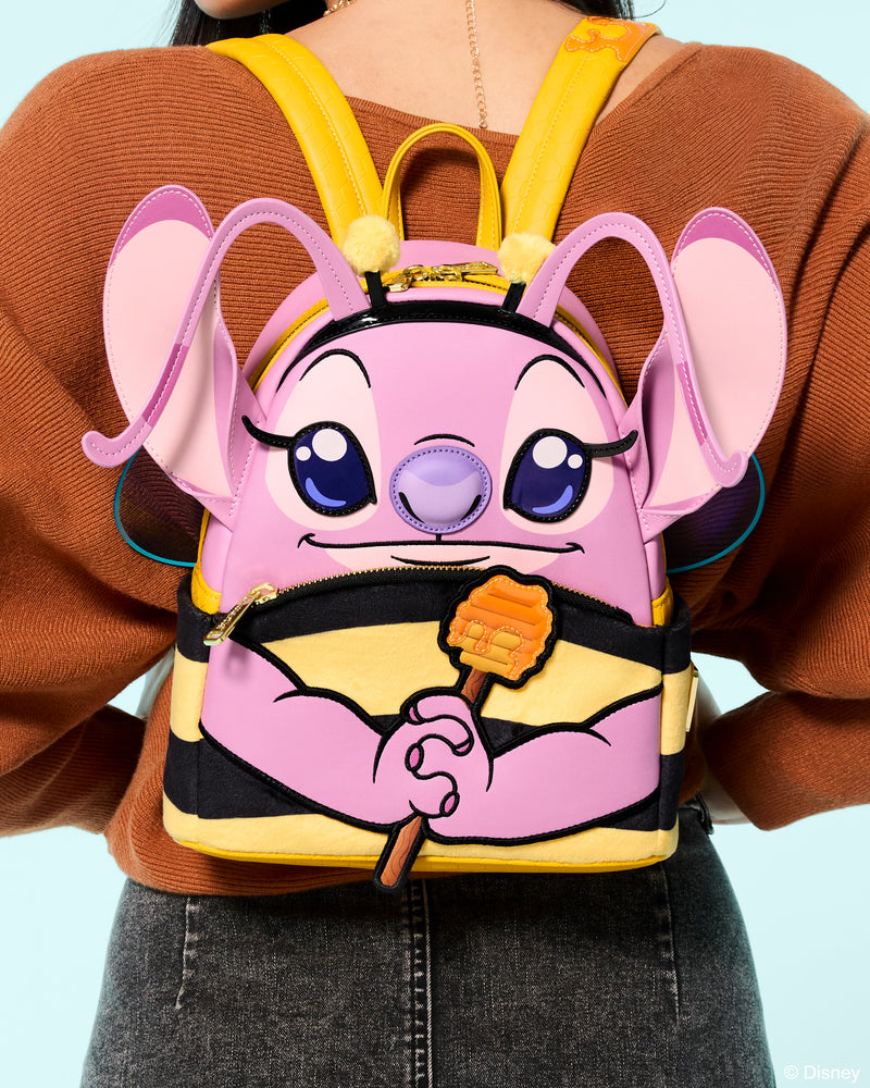 Load image into Gallery viewer, Loungefly Disney Angel Bumblebee Costume Cosplay Mini Backpack - Preorder
