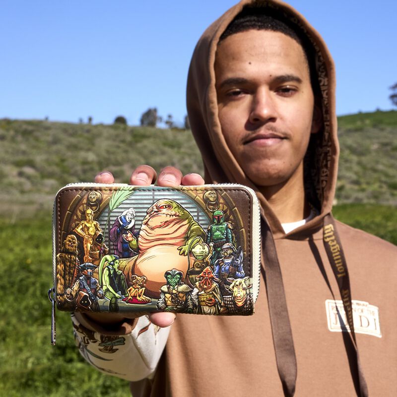 Load image into Gallery viewer, Loungefly Star Wars Return of the Jedi 40th Anniversary Jabbas Palace Zip Around Wallet
