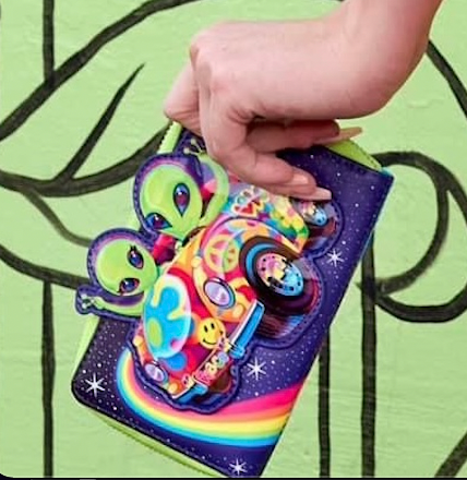 Load image into Gallery viewer, Loungefly Lisa Frank Cosmic Alien Ride Zip Around Wallet - LF Lovers
