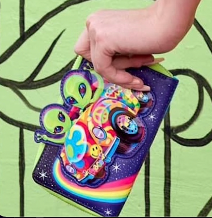 Lisa Frank Rainbow Logo Zip Around Wallet