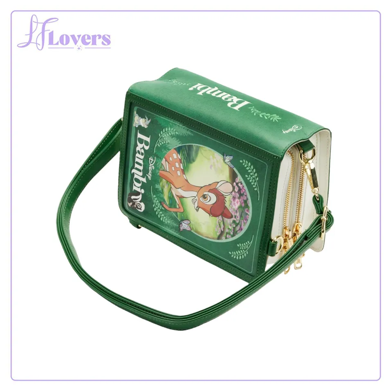 Load image into Gallery viewer, Loungefly Disney Classic Books Bambi Convertible Crossbody
