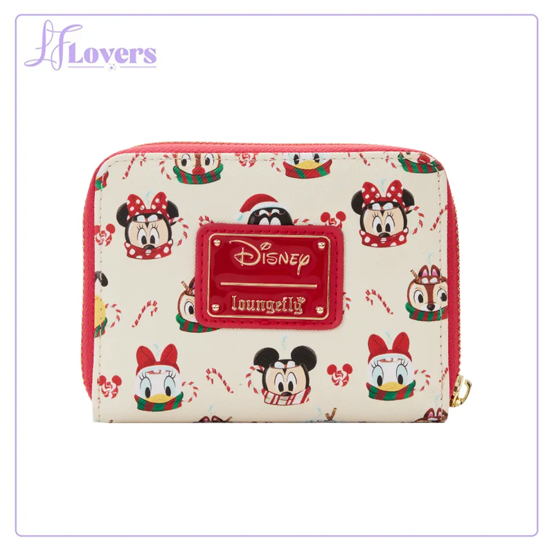Load image into Gallery viewer, Loungefly Disney Hot Cocoa Mugs AOP Zip Around Wallet
