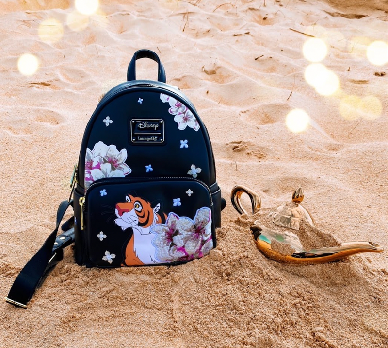 Load image into Gallery viewer, Loungefly Disney Aladdin Rajah Floral Mini Backpack - LF Lovers
