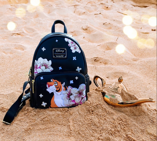 Loungefly Disney Aladdin Rajah Floral Mini Backpack LF Lovers