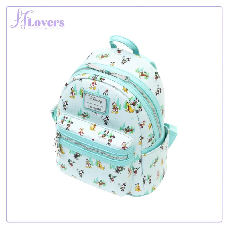 Load image into Gallery viewer, Loungefly Disney Sensational Six Holiday All Over Print Mini Backpack - LF Lovers
