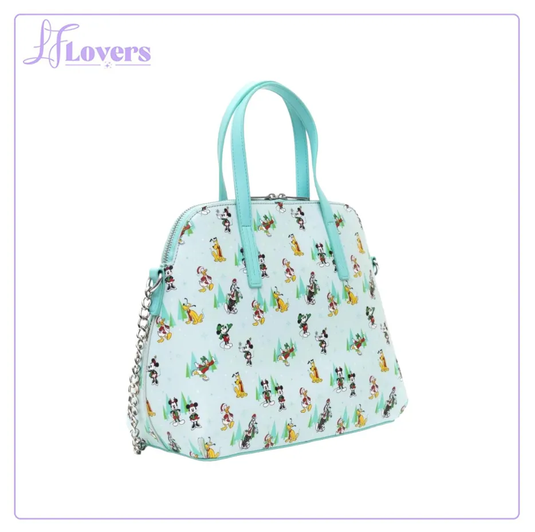 Loungefly Disney Sensational Six All Over Print Crossbody Bag