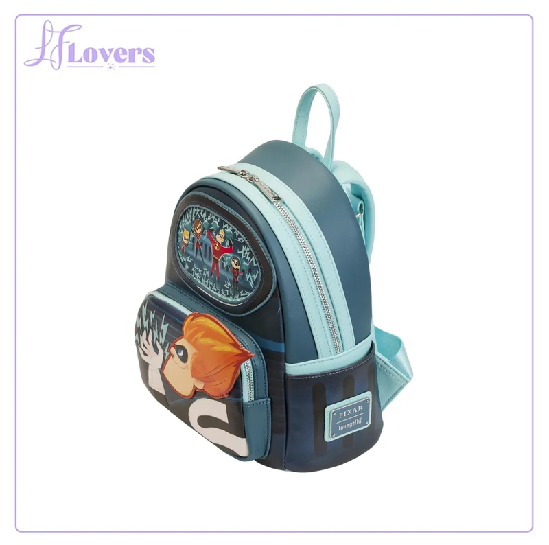 Load image into Gallery viewer, Loungefly Disney Pixar  Moments Incredibles Syndrome Mini Backpack - LF Lovers
