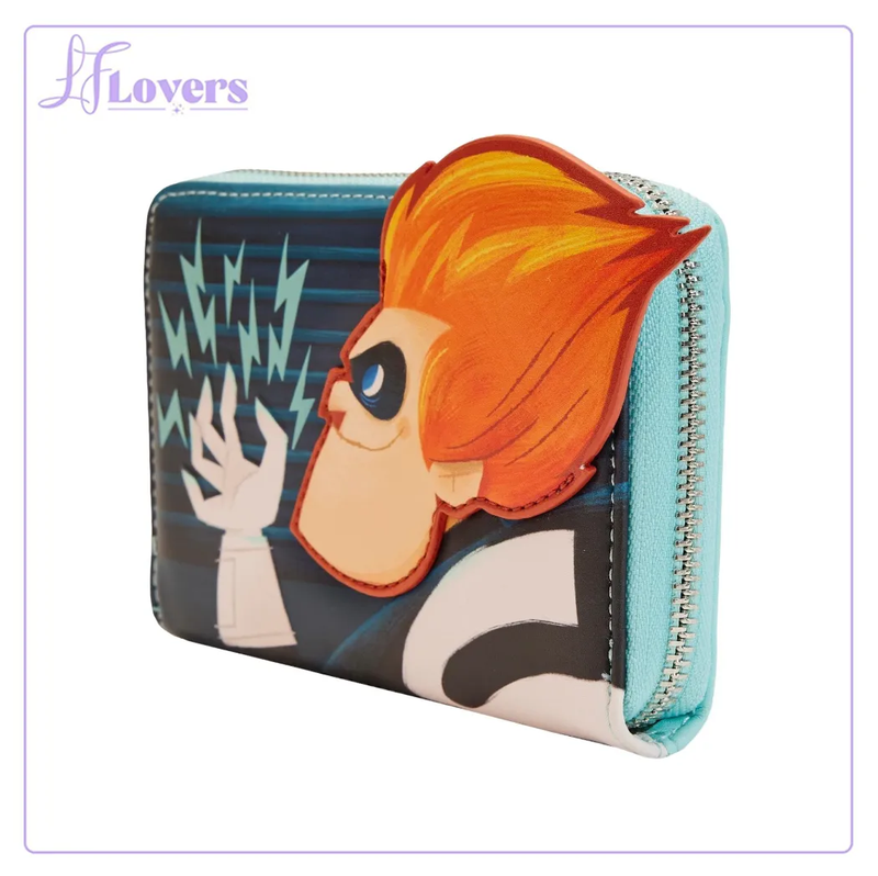 Load image into Gallery viewer, Loungefly Disney Pixar Moments Incredibles Syndrome Zip Around Wallet - LF Lovers
