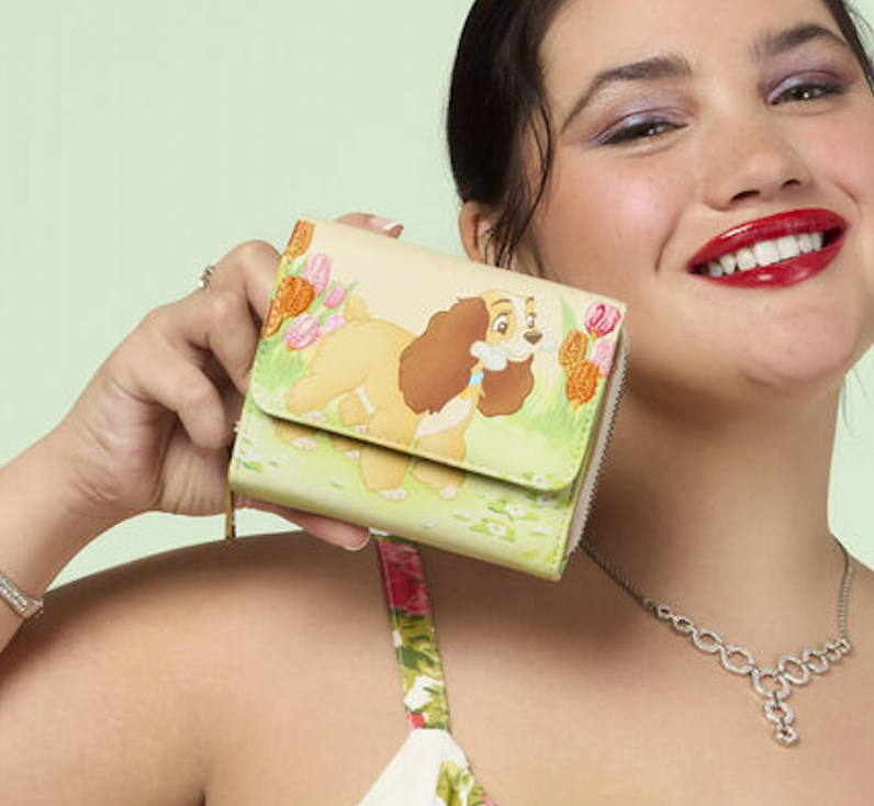 Load image into Gallery viewer, Loungefly Disney Lady And The Tramp Pastel Tulip Trifold Wallet - PRE ORDER
