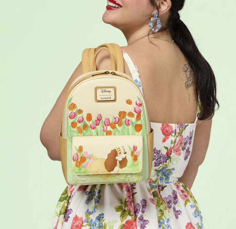 Load image into Gallery viewer, Loungefly Disney Lady And The Tramp Pastel Tulip Mini Backpack - PRE ORDER
