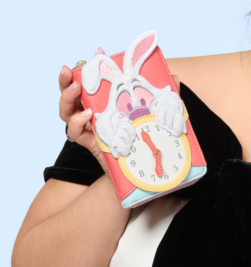 Load image into Gallery viewer, Loungefly Disney Alice In Wonderland Rabbit Zip Around Wallet - LF Lovers
