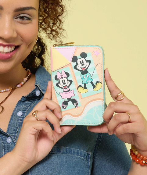 Loungefly Disney Mickey & Minni Beach Fun Zip Around Wallet - LF Lovers
