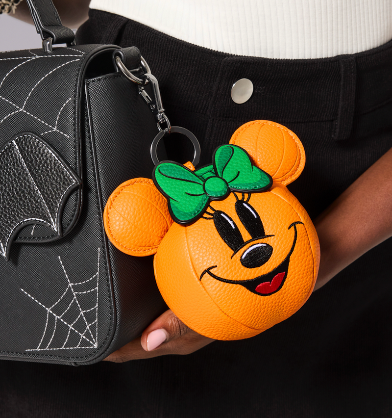 Load image into Gallery viewer, Loungefly Disney Minnie Mouse Pumpkin Bag Charm - Preorder
