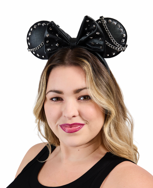Loungefly Disney Minnie Mouse Studs & Chains Ear Headband - Preorder