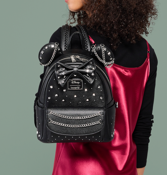 Loungefly Disney Minnie Mouse Studs & Chains Mini Backpack - Preorder