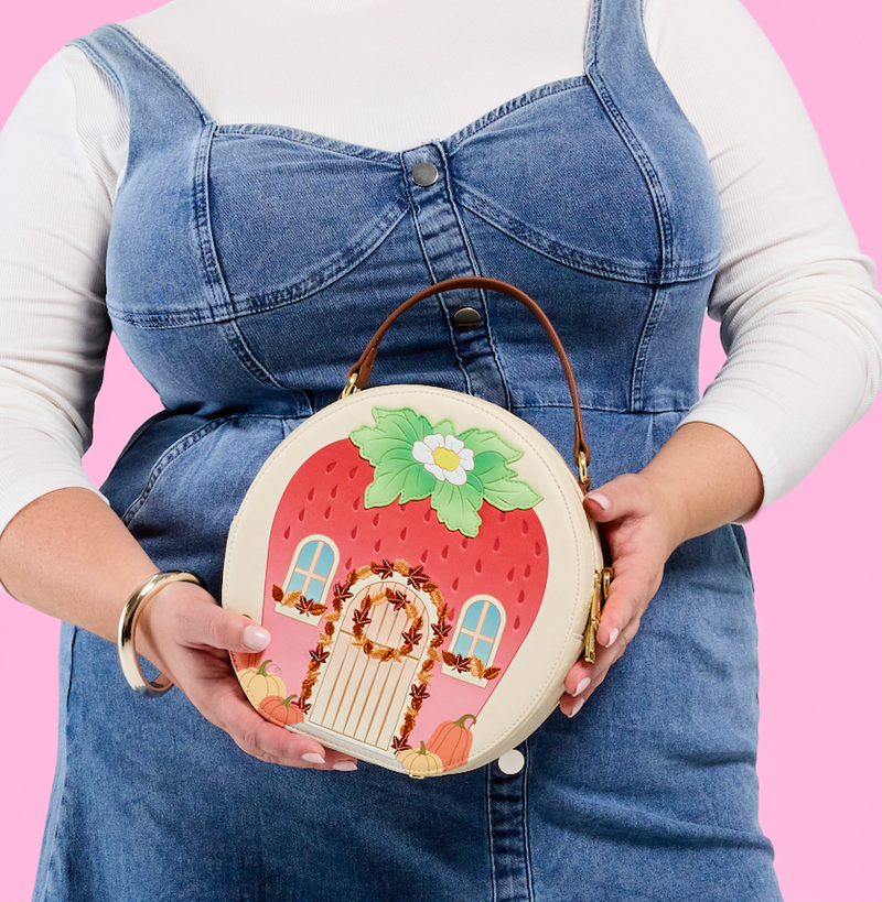 Load image into Gallery viewer, Loungefly Strawberry Shortcake Autumn Decor Crossbody Bag
