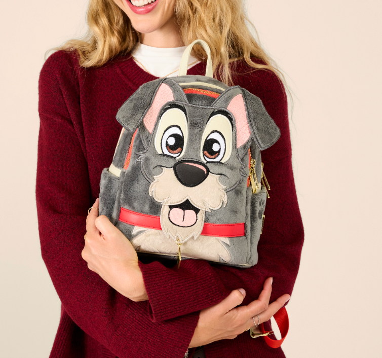 Load image into Gallery viewer, Loungefly Disney Lady &amp; the Tramp Tramp Cosplay Mini Backpack - Preorder
