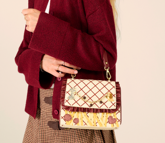 Loungefly Disney Lady & the Tramp Spaghetti Dinner Charm Crossbody Bag - Preorder