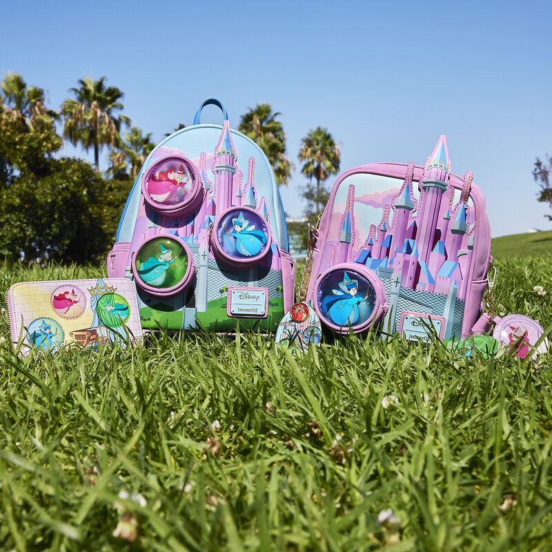 Load image into Gallery viewer, Loungefly Disney Sleeping Beauty Stained Glass Castle Crossbody
