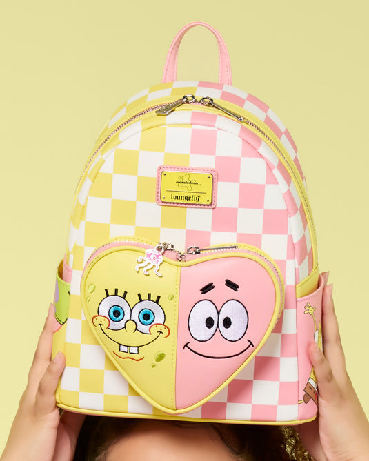 Loungefly Nickelodeon SpongeBob SquarePants & Patrick Star Checkered Mini Backpack - LF Lovers