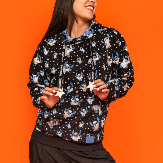 Loungefly Disney Stitch Ghost Hooded Sweatshirt
