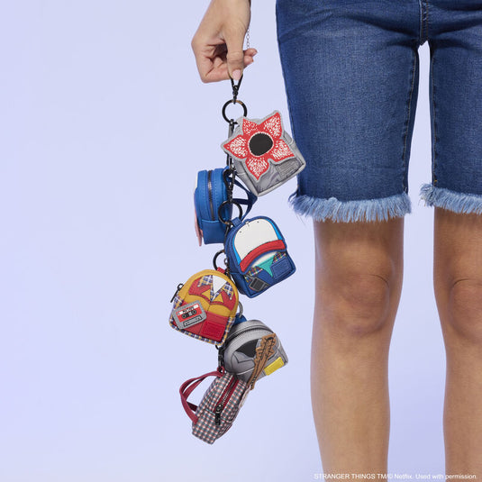 Loungefly Netflix Stranger Things 10th Anniversary Mystery Mini Backpack Keychain Charms