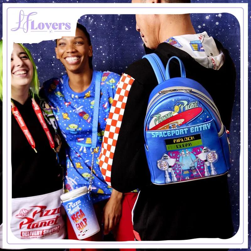 Load image into Gallery viewer, Loungefly Pixar Toy Story Pizza Planet Space Entry Mini Backpack
