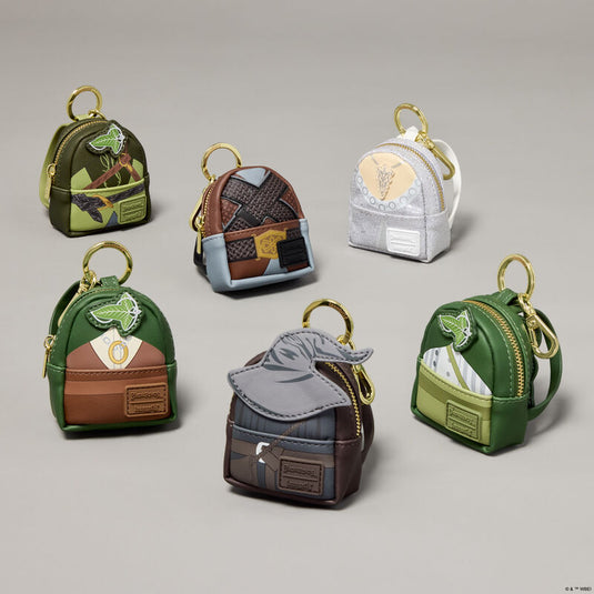 Loungefly Warner Brothers Lord of the Rings Characters Mystery Mini Backpack Keychain Charms - PRE ORDER