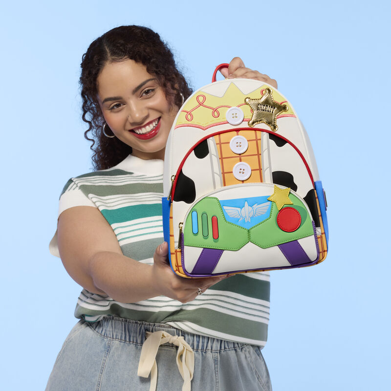Load image into Gallery viewer, Loungefly Disney Pixar Toy Story 5 Triple Pocket Mid Size Backpack - PRE ORDER - LF Lovers
