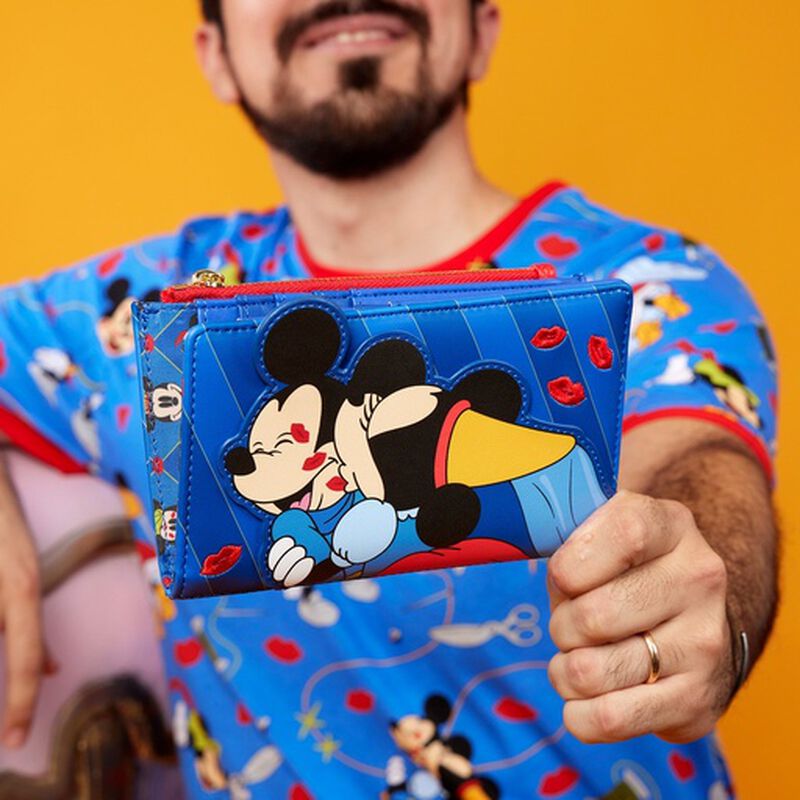 Load image into Gallery viewer, Loungefly Disney Brave Little Tailor Mickey Minnie Flap Wallet
