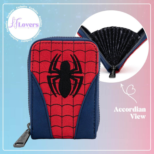 Loungefly Marvel Spiderman Classic Cosplay Accordian Cardholder - EMEA Exclusive - LF Lovers