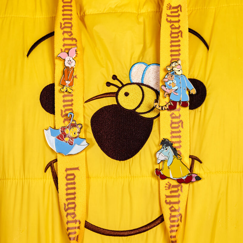 Load image into Gallery viewer, Loungefly Disney Winnie the Pooh and Friends Rainy Day 4 PC Pin Set
