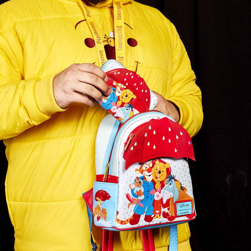 Load image into Gallery viewer, Loungefly Disney Winnie the Pooh and Friends Rainy Day Mini Backpack
