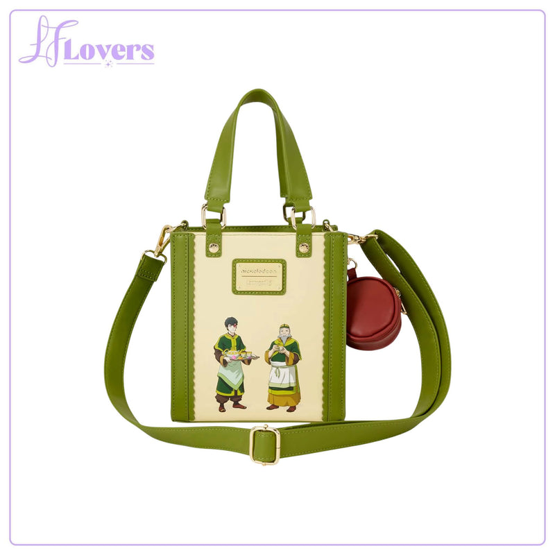Load image into Gallery viewer, Loungefly Avatar: The Last Airbender Jasmine Dragon Tote Crossbody Bag with Coin Bag - Preorder
