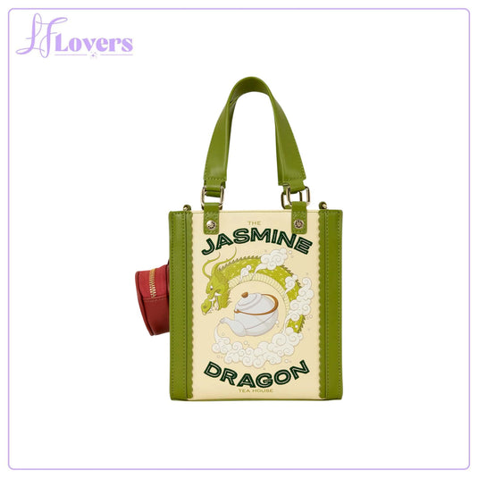 Loungefly Avatar: The Last Airbender Jasmine Dragon Tote Crossbody Bag with Coin Bag - Preorder