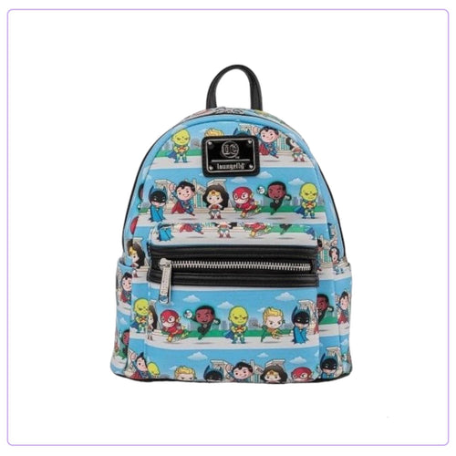 Loungefly DC Superheroes Chibi Lineup Mini Backpack - LF Lovers