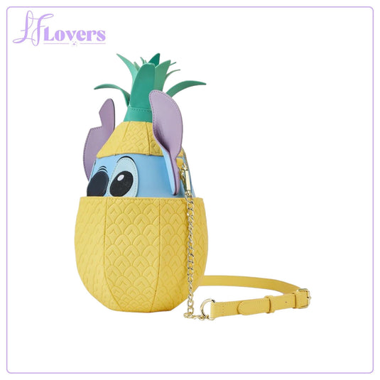 Stitch Shoppe Lilo and Stitch Figural Pineapple Crossbody Bag - LF Lovers
