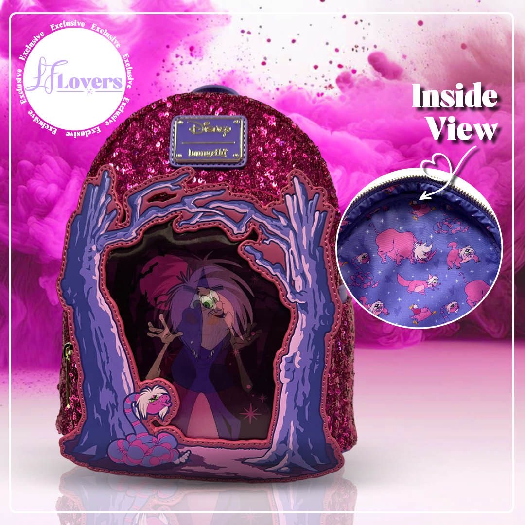Loungefly Disney Sword and the Stone Madam Mim Lenticular Mini Backpack ...