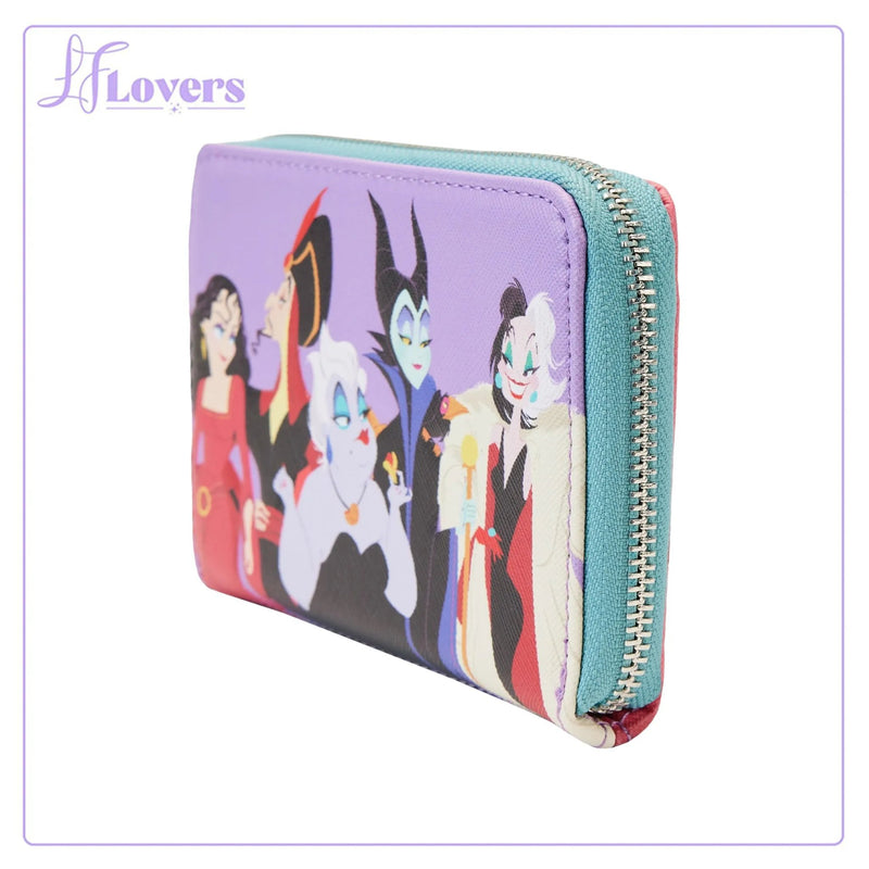 Load image into Gallery viewer, Loungefly Disney Villains Colour Block Zip Around Wallet - LF Lovers
