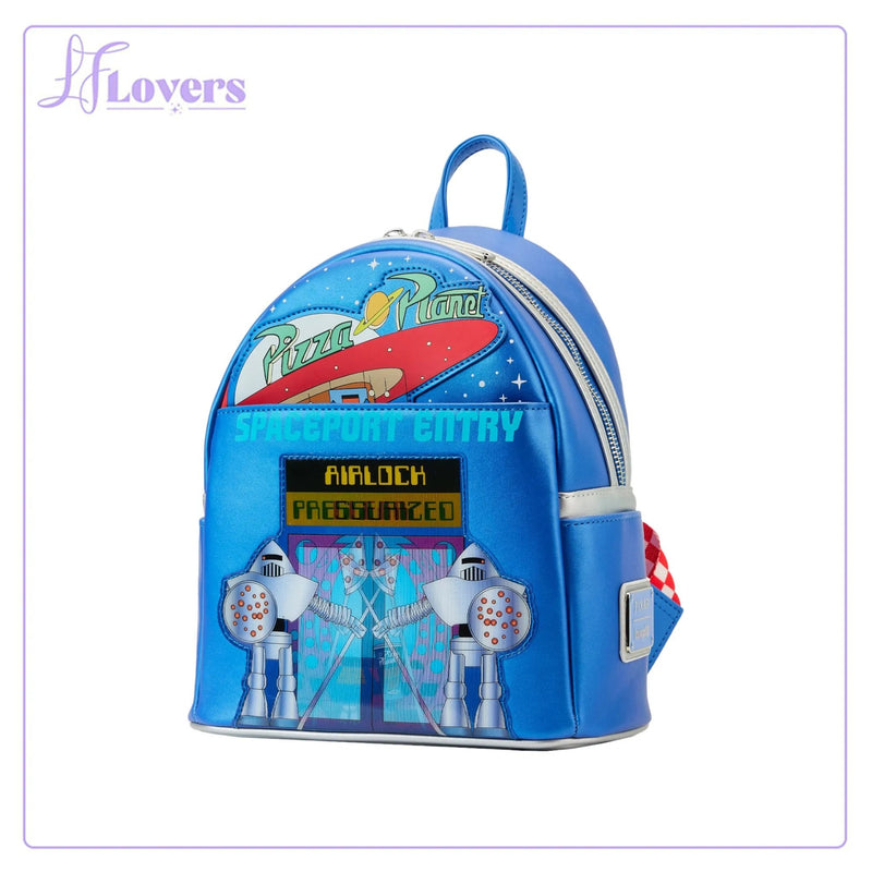 Load image into Gallery viewer, Loungefly Pixar Toy Story Pizza Planet Space Entry Mini Backpack

