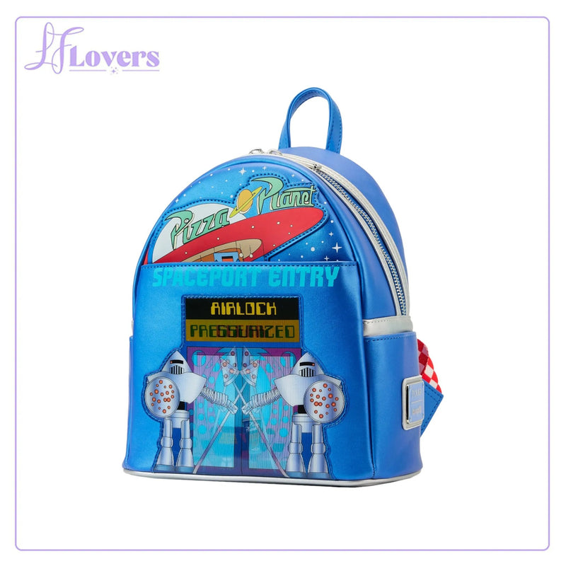Load image into Gallery viewer, Loungefly Pixar Toy Story Pizza Planet Space Entry Mini Backpack - LF Lovers
