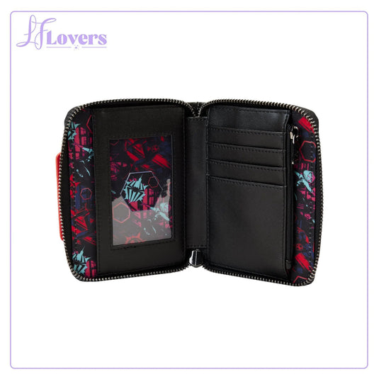 Loungefly Marvel Across The Spiderverse Lenticular Zip Around Wallet