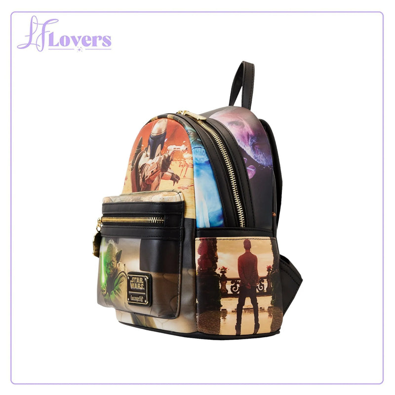 Load image into Gallery viewer, Loungefly Star Wars Episode Two Attack of the Clones Scene Mini Backpack
