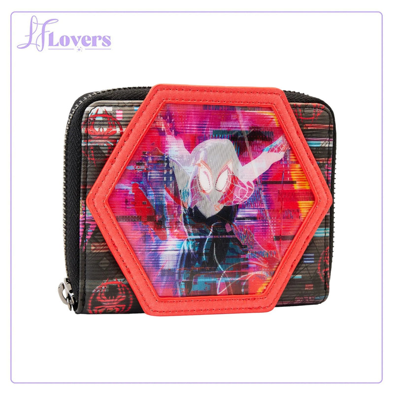 Load image into Gallery viewer, Loungefly Marvel Across The Spiderverse Lenticular Zip Around Wallet
